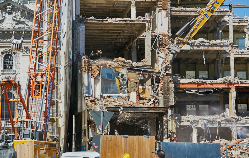 04.07.2019 - Abriss des Spiegelzimmer im Königshof München