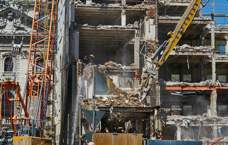 04.07.2019 - Abriss des Spiegelzimmer im Königshof München