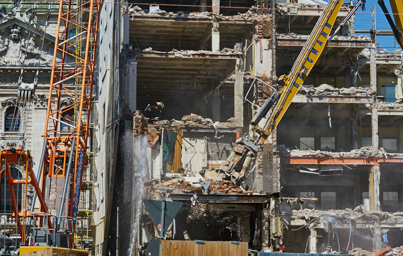 04.07.2019 - Abriss des Spiegelzimmer im Königshof München