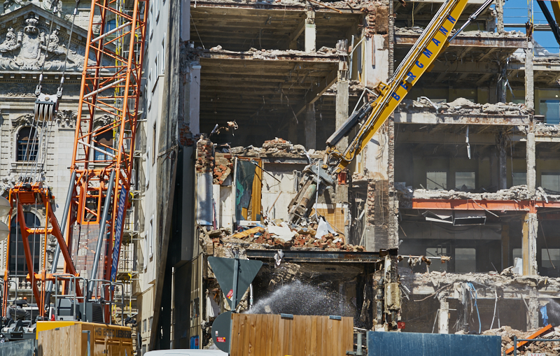 04.07.2019 - Abriss des Spiegelzimmer im Königshof München