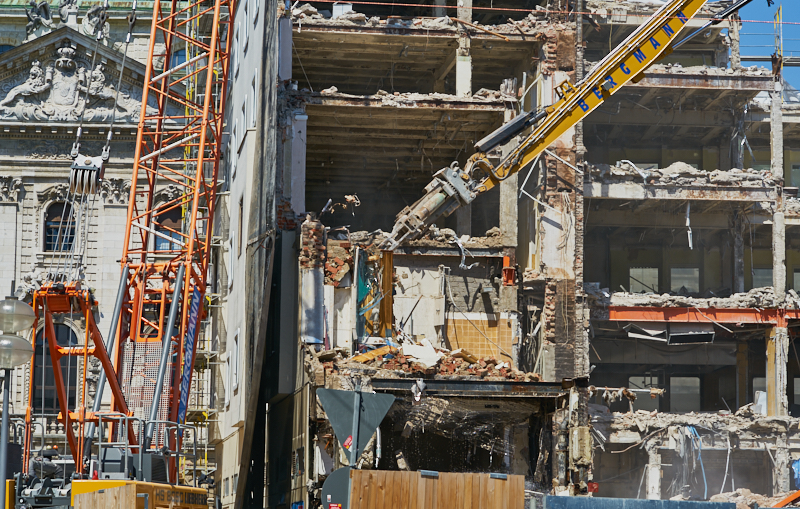 04.07.2019 - Abriss des Spiegelzimmer im Königshof München