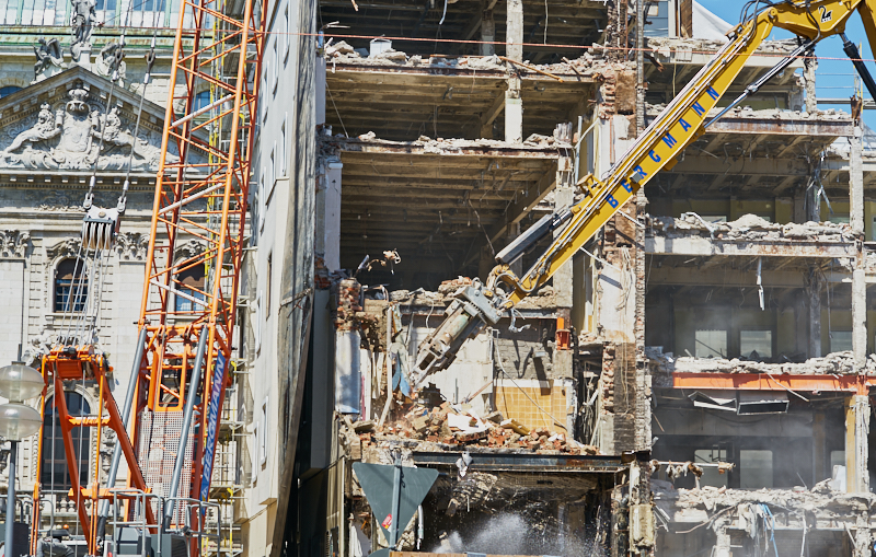 04.07.2019 - Abriss des Spiegelzimmer im Königshof München