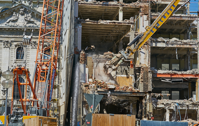 04.07.2019 - Abriss des Spiegelzimmer im Königshof München