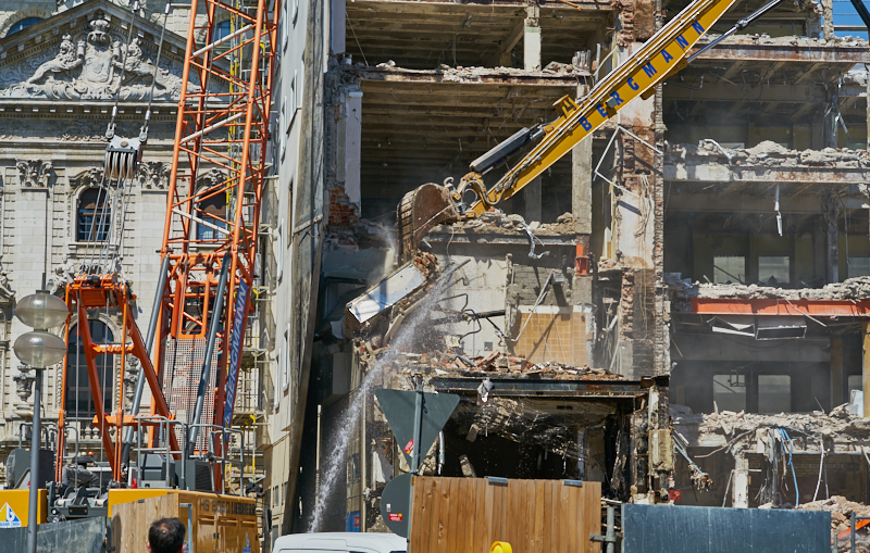 04.07.2019 - Abriss des Spiegelzimmer im Königshof München