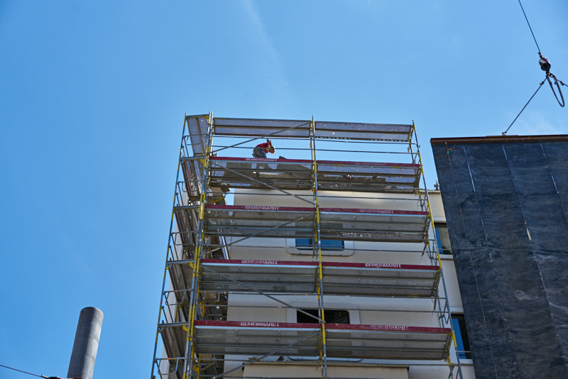 05.07.2019 - Auch auf dem obersten Stockwerk wird gearbeitet