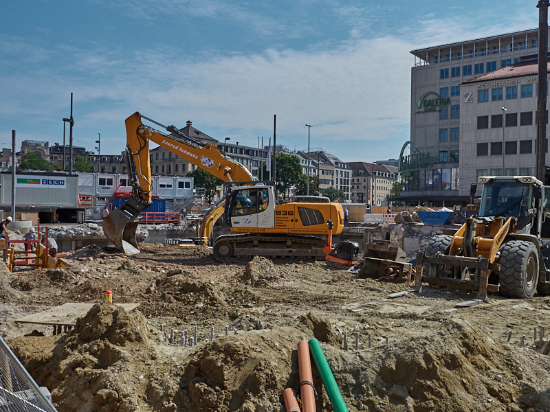 28.08.2019 - Hotel Köbigshof in München. Die Baustelle