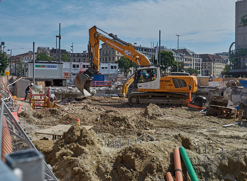 28.08.2019 - Hotel Köbigshof in München. Die Baustelle