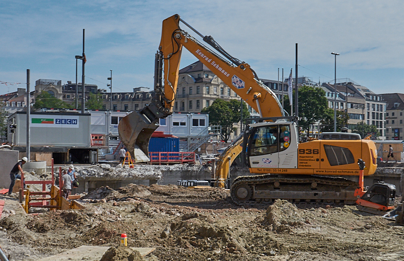 28.08.2019 - Hotel Köbigshof in München. Die Baustelle