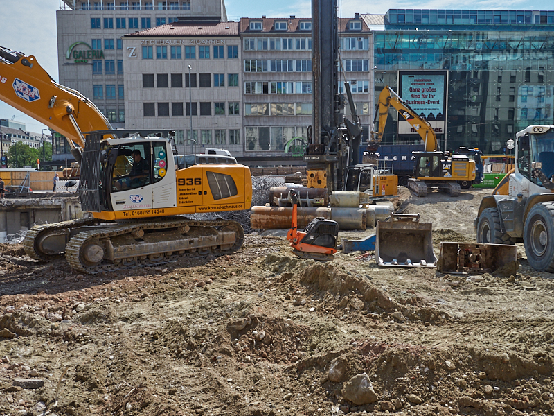 28.08.2019 - Hotel Köbigshof in München. Die Baustelle