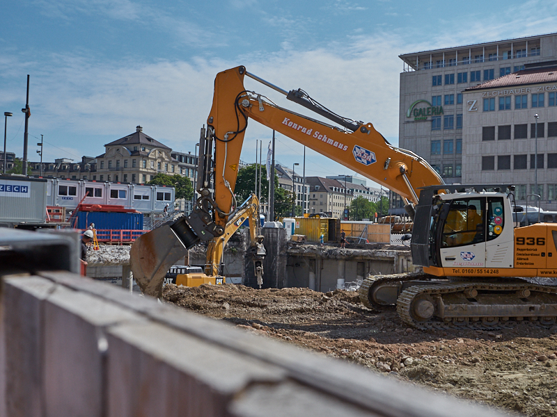 28.08.2019 - Hotel Köbigshof in München. Die Baustelle
