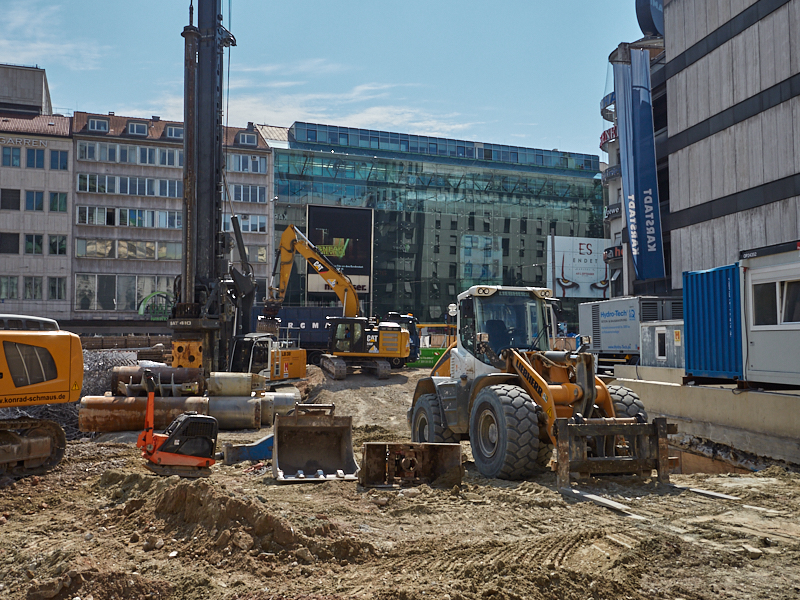 28.08.2019 - Hotel Köbigshof in München. Die Baustelle
