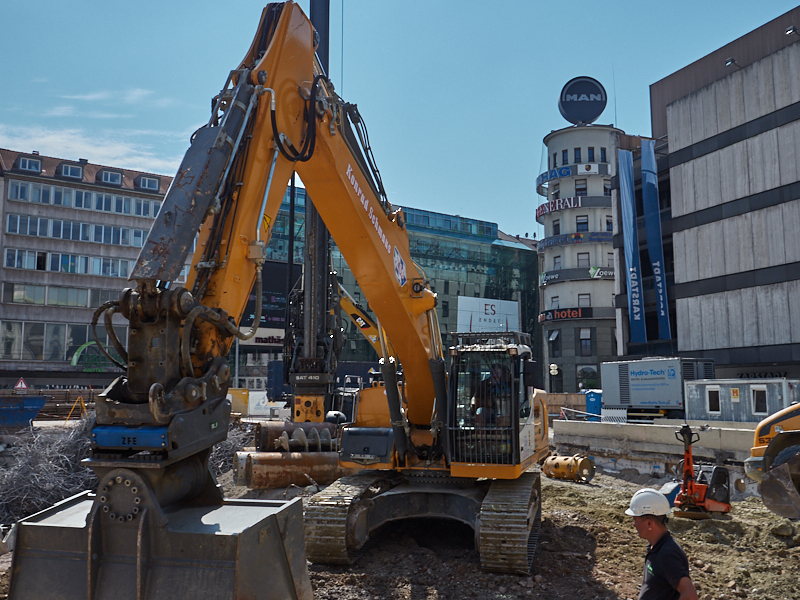 28.08.2019 - Hotel Köbigshof in München. Die Baustelle