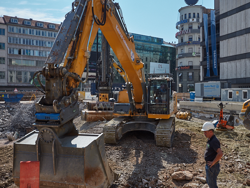 28.08.2019 - Hotel Köbigshof in München. Die Baustelle