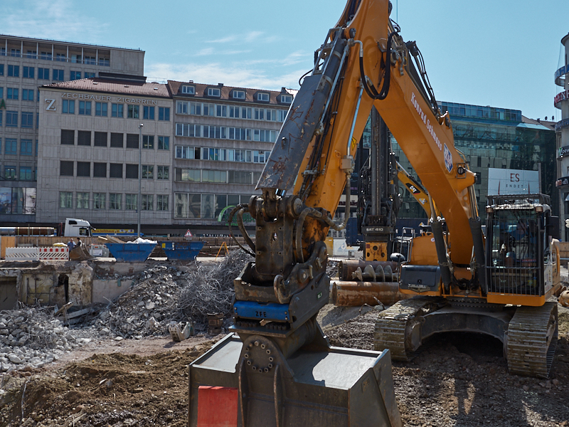 28.08.2019 - Hotel Köbigshof in München. Die Baustelle