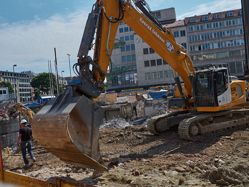 28.08.2019 - Hotel Köbigshof in München. Die Baustelle