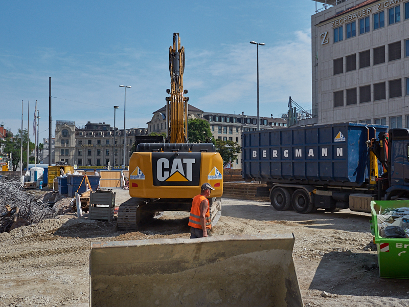 28.08.2019 - Hotel Köbigshof in München. Die Baustelle