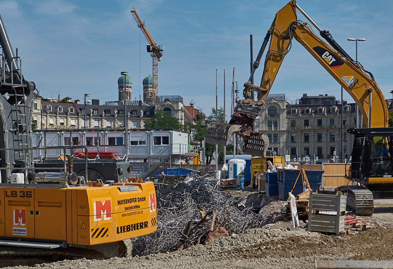 28.08.2019 - Hotel Köbigshof in München. Die Baustelle
