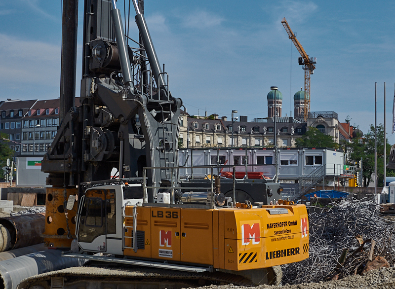 28.08.2019 - Hotel Köbigshof in München. Die Baustelle