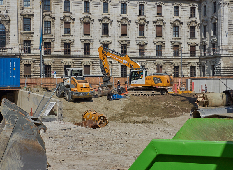 28.08.2019 - Hotel Köbigshof in München. Die Baustelle