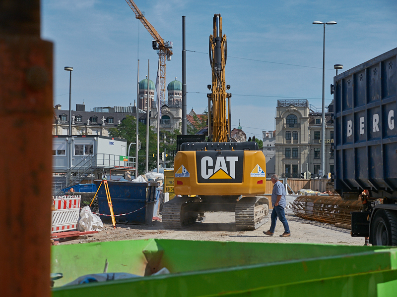 28.08.2019 - Hotel Köbigshof in München. Die Baustelle