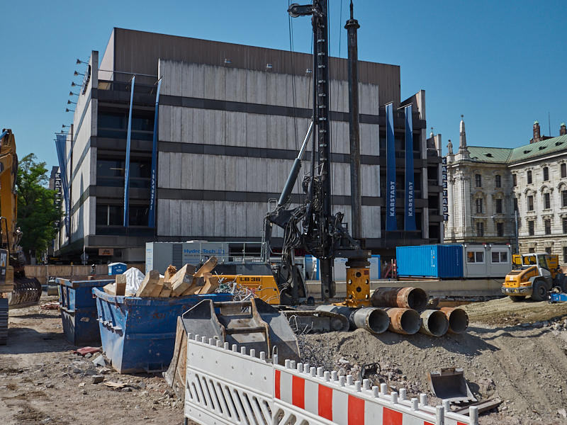 28.08.2019 - Hotel Köbigshof in München. Die Baustelle