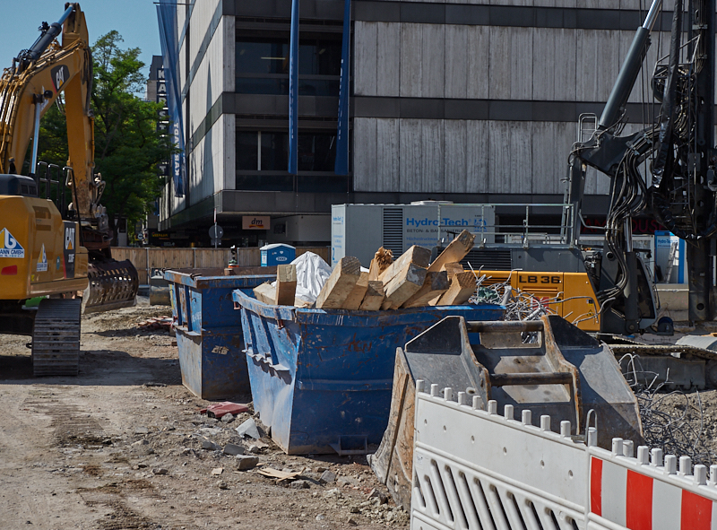 28.08.2019 - Hotel Köbigshof in München. Die Baustelle