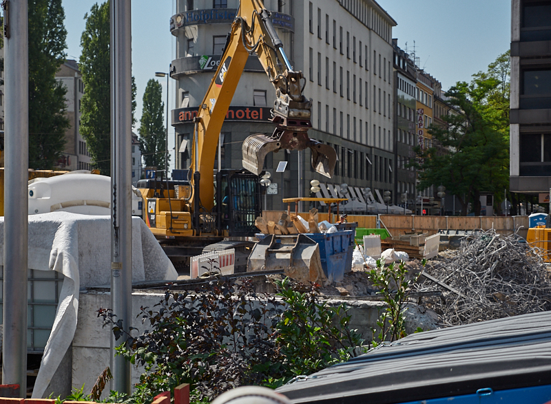 28.08.2019 - Hotel Köbigshof in München. Die Baustelle
