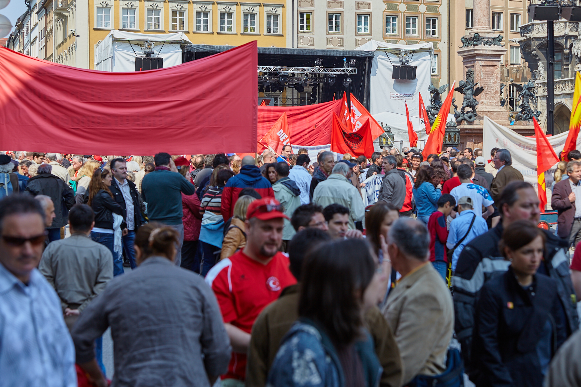1. Mai 2009 - Kundgebung auf dem Marienplatz