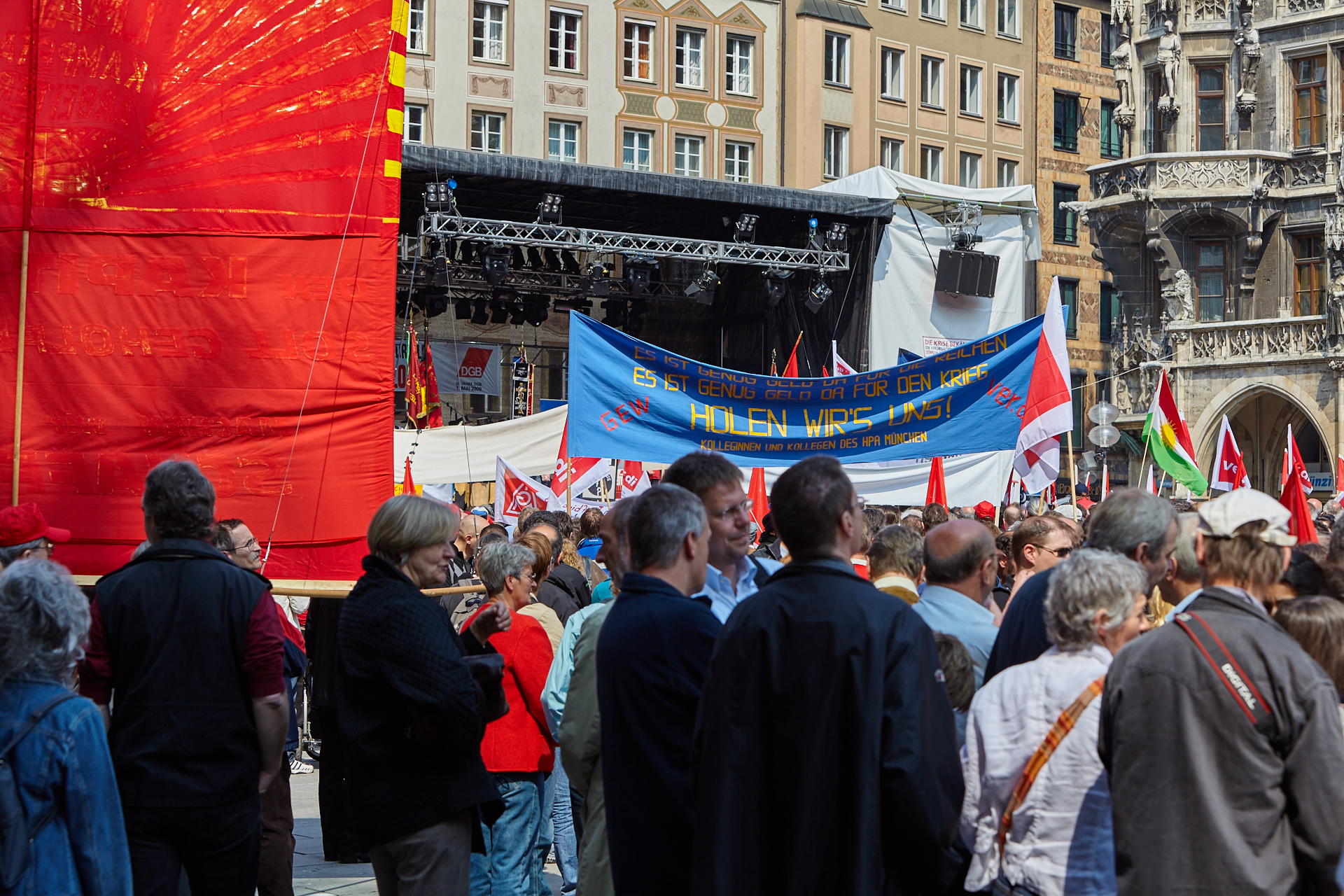 1. Mai 2009 - Kundgebung auf dem Marienplatz