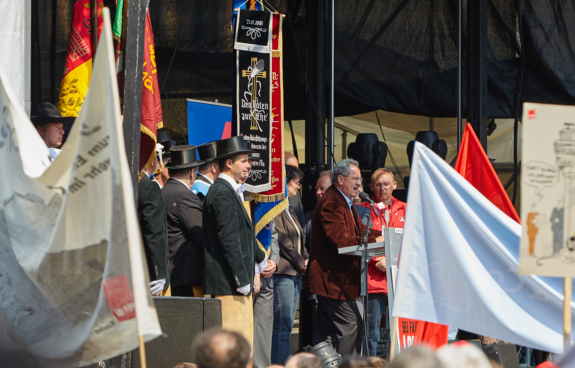1. Mai 2009 - Kundgebung auf dem Marienplatz