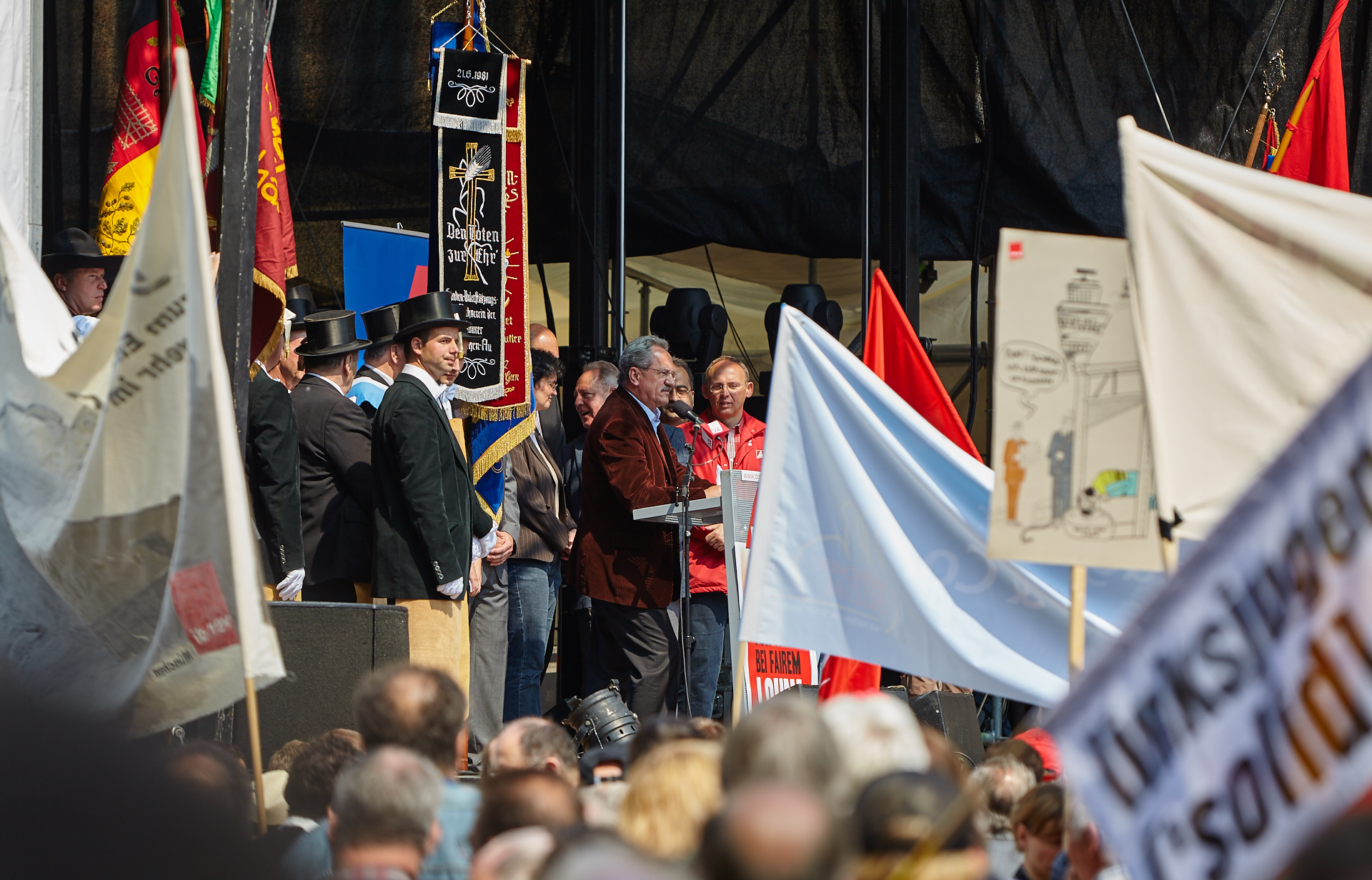1. Mai 2009 - Kundgebung auf dem Marienplatz
