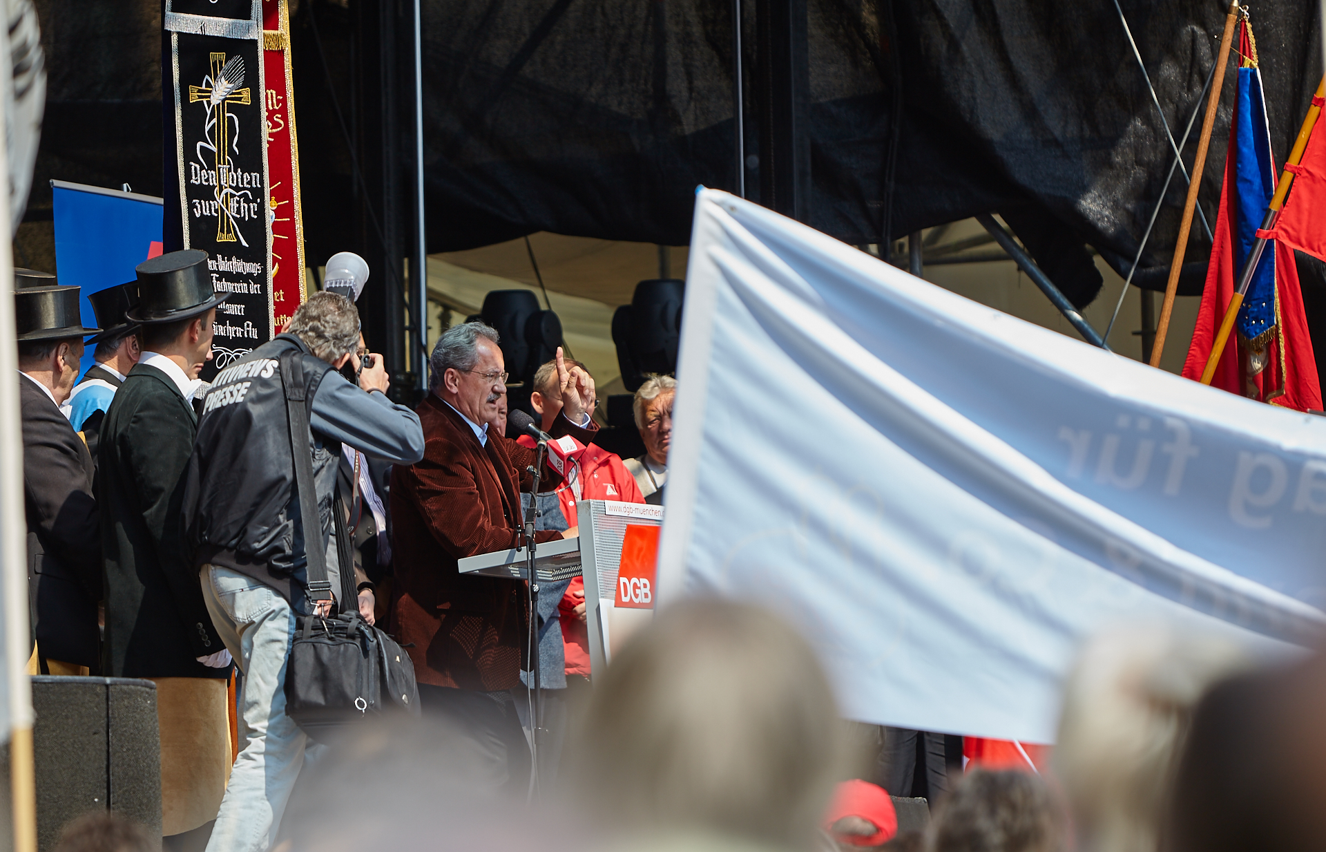1. Mai 2009 - Kundgebung auf dem Marienplatz