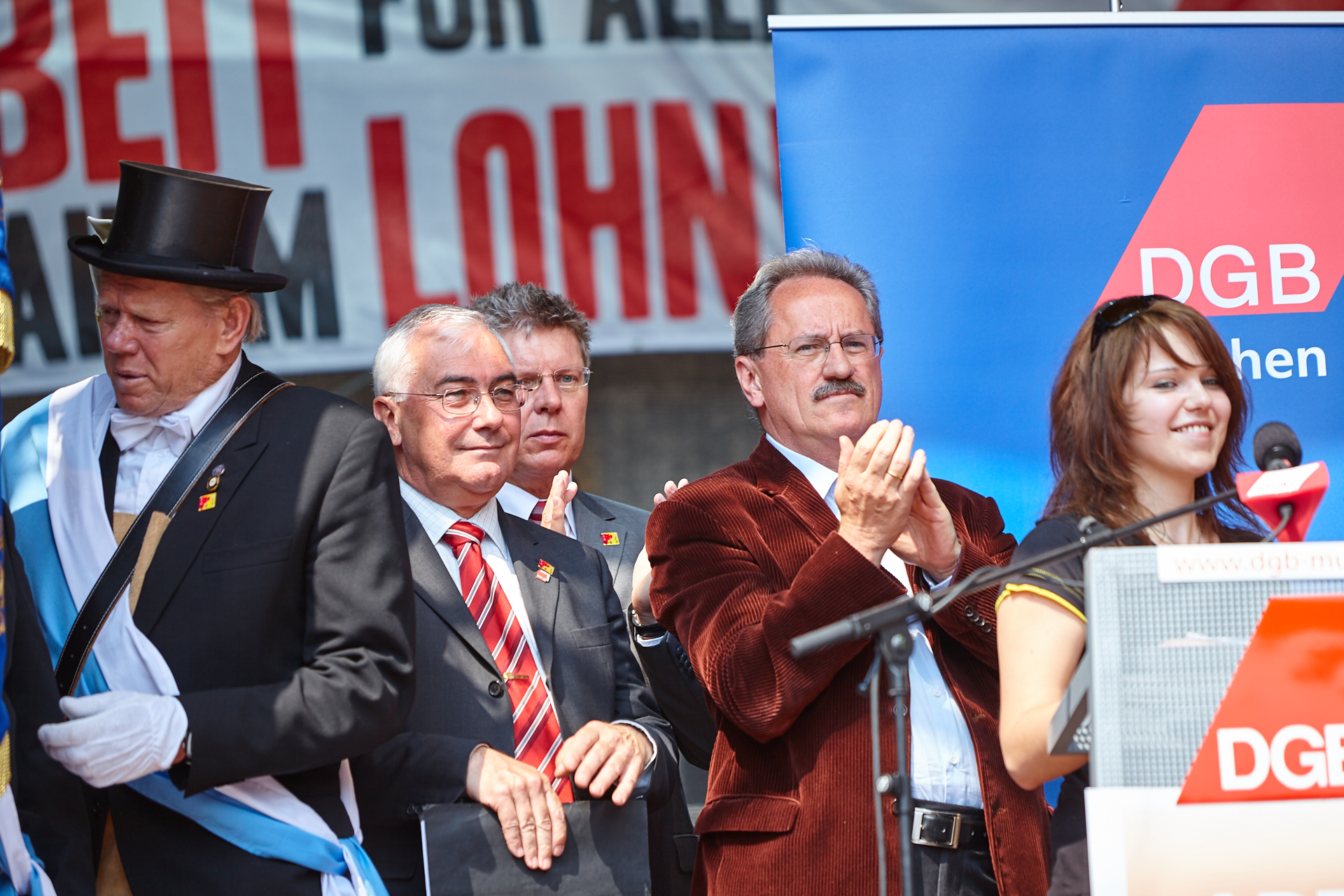 1. Mai 2009 - Kundgebung auf dem Marienplatz