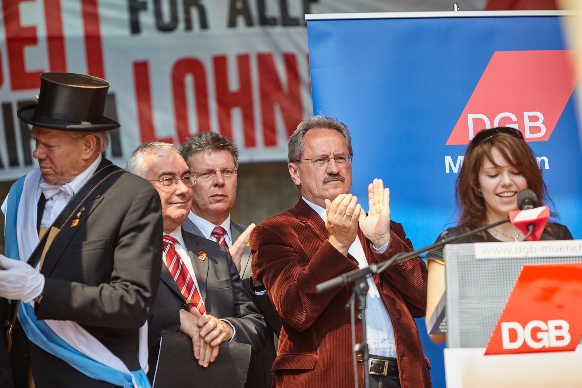 1. Mai 2009 - Kundgebung auf dem Marienplatz