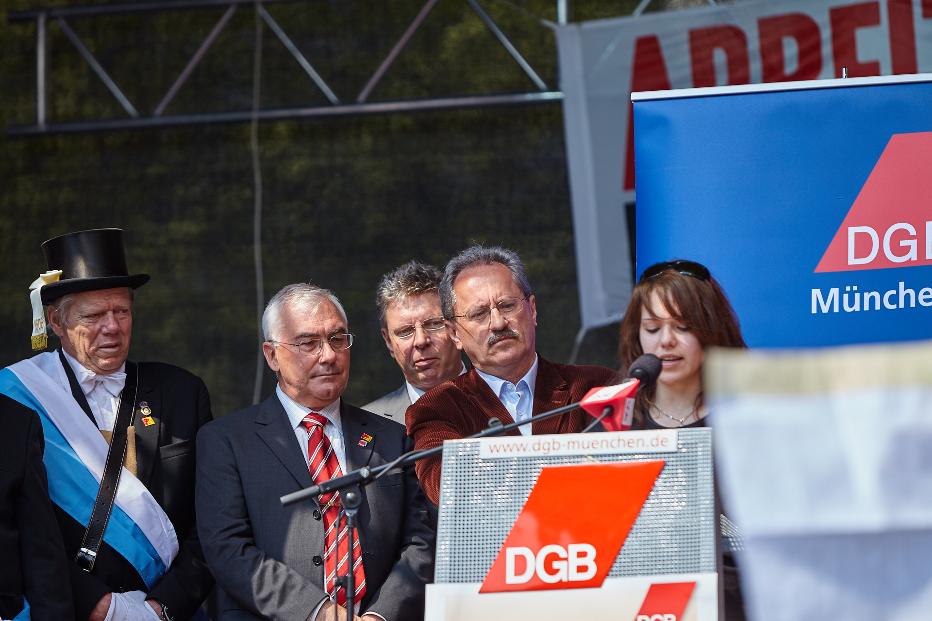 1. Mai 2009 - Kundgebung auf dem Marienplatz