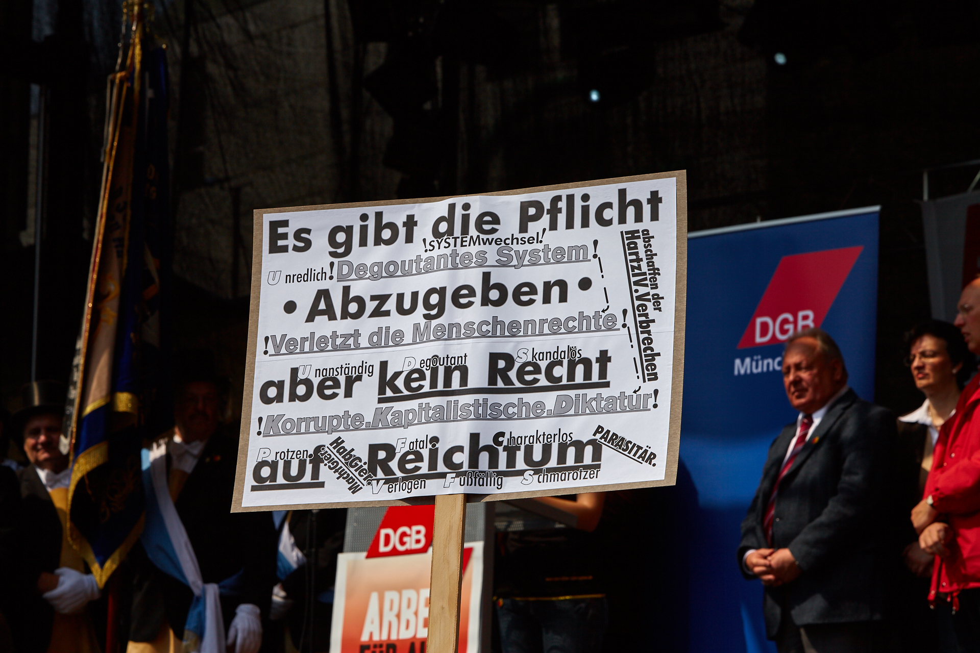 1. Mai 2009 - Kundgebung auf dem Marienplatz
