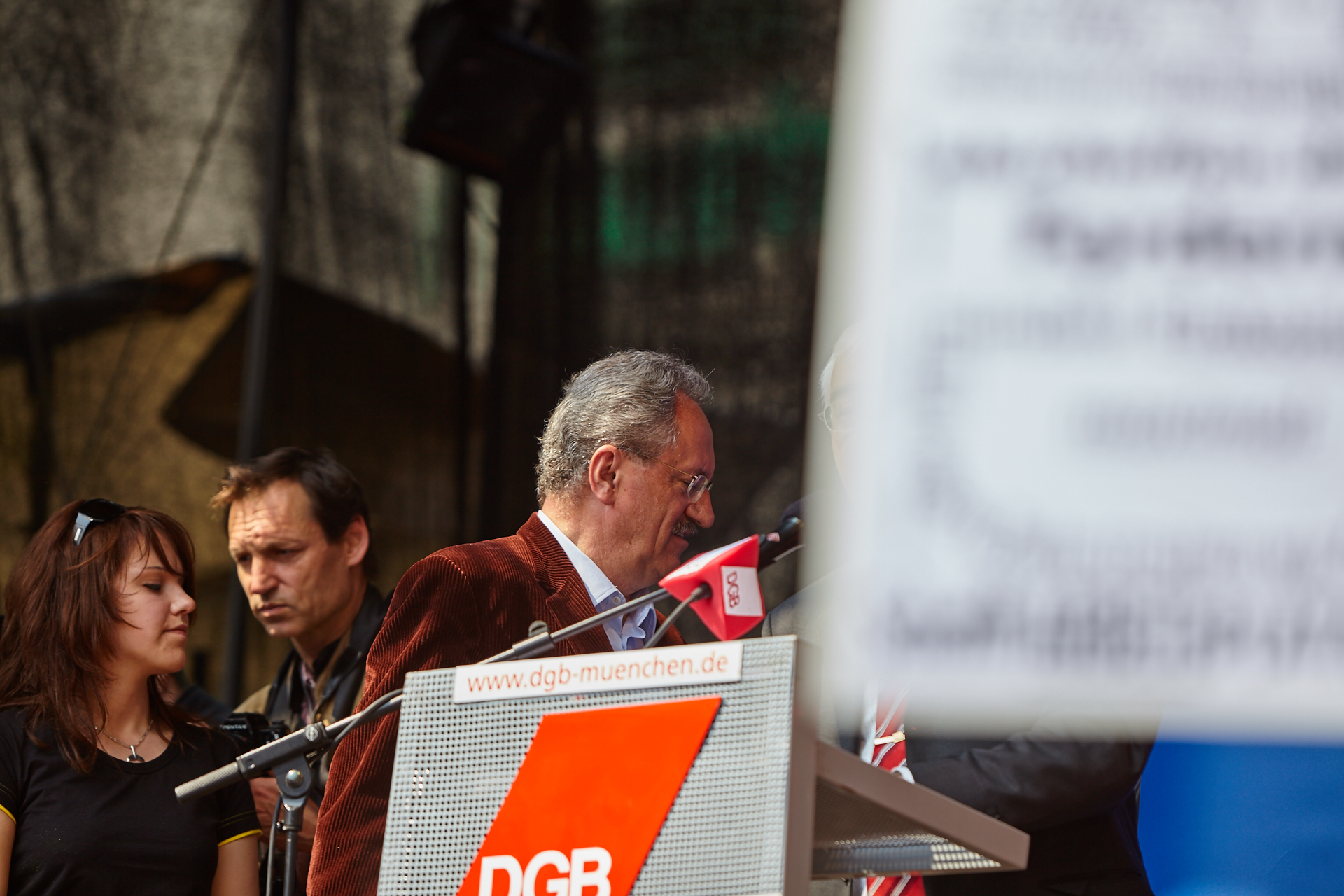 1. Mai 2009 - Kundgebung auf dem Marienplatz
