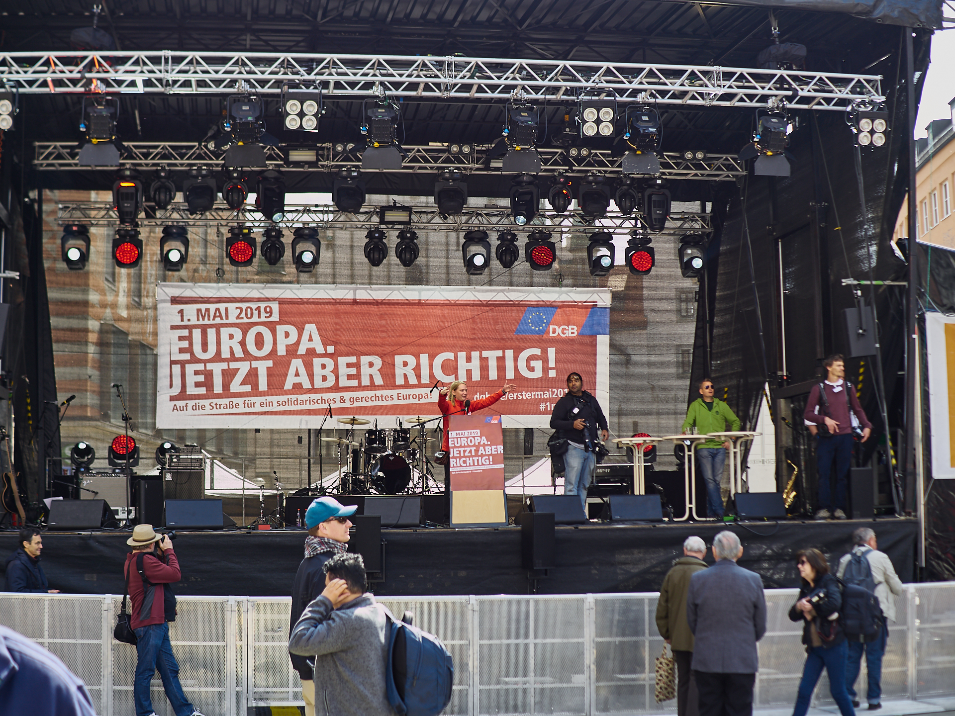 01.05.2019 - Maikundgebung auf dem Münchner Marienplatz