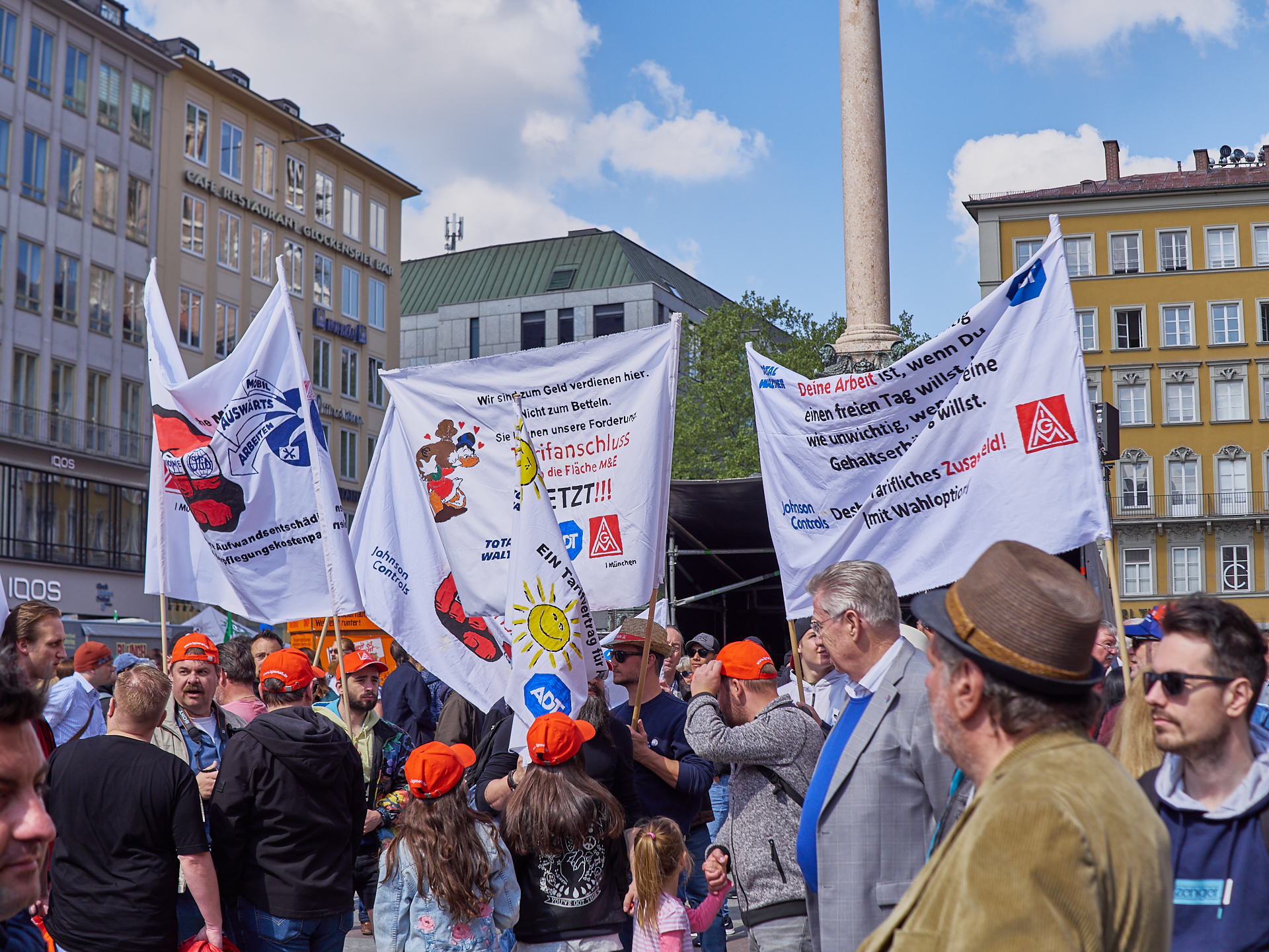 01.05.2019 - Maikundgebung auf dem Münchner Marienplatz