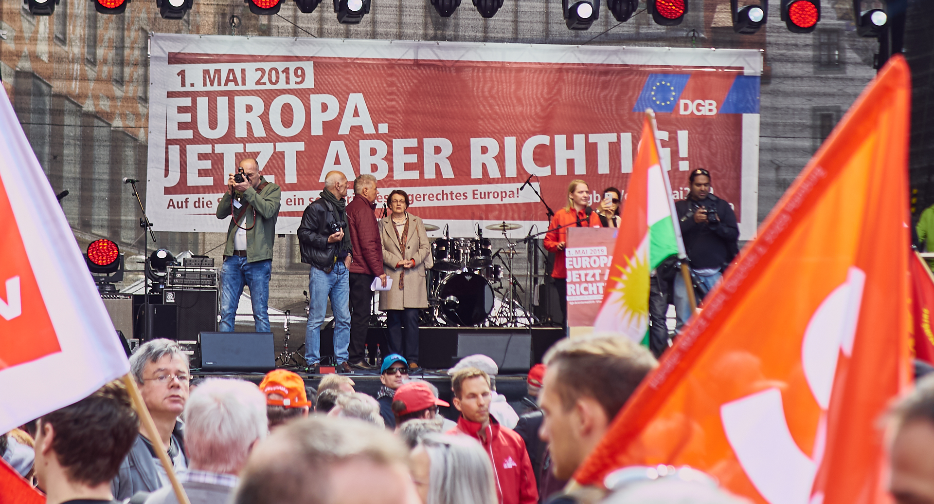 01.05.2019 - Maikundgebung auf dem Münchner Marienplatz