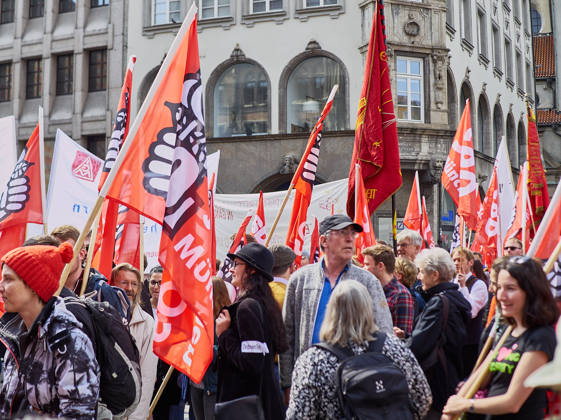 01.05.2019 - Maikundgebung auf dem Münchner Marienplatz