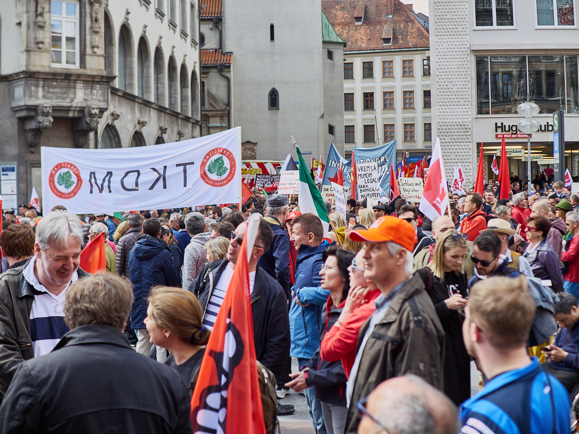 01.05.2019 - Maikundgebung auf dem Münchner Marienplatz
