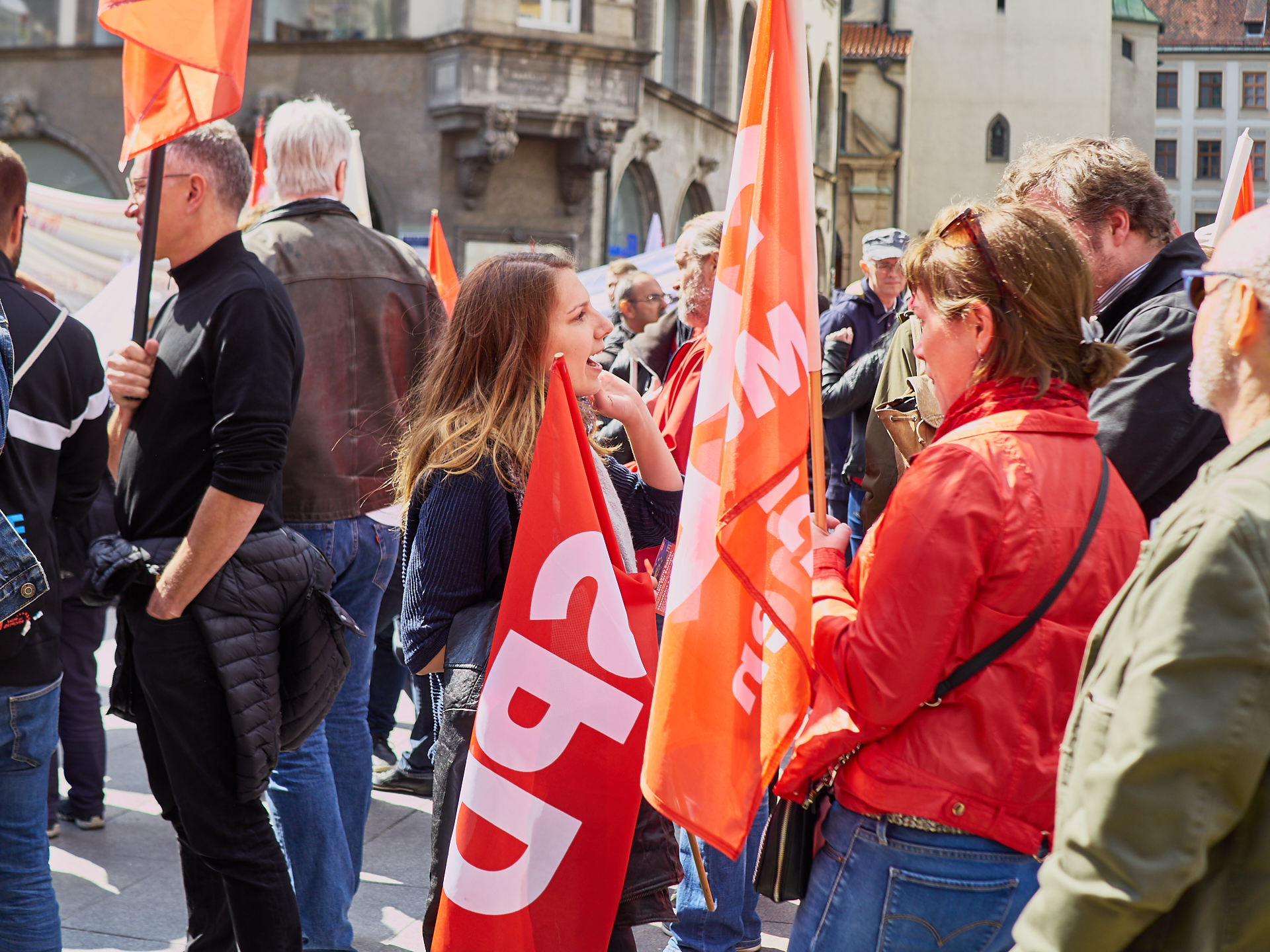 01.05.2019 - Maikundgebung auf dem Münchner Marienplatz