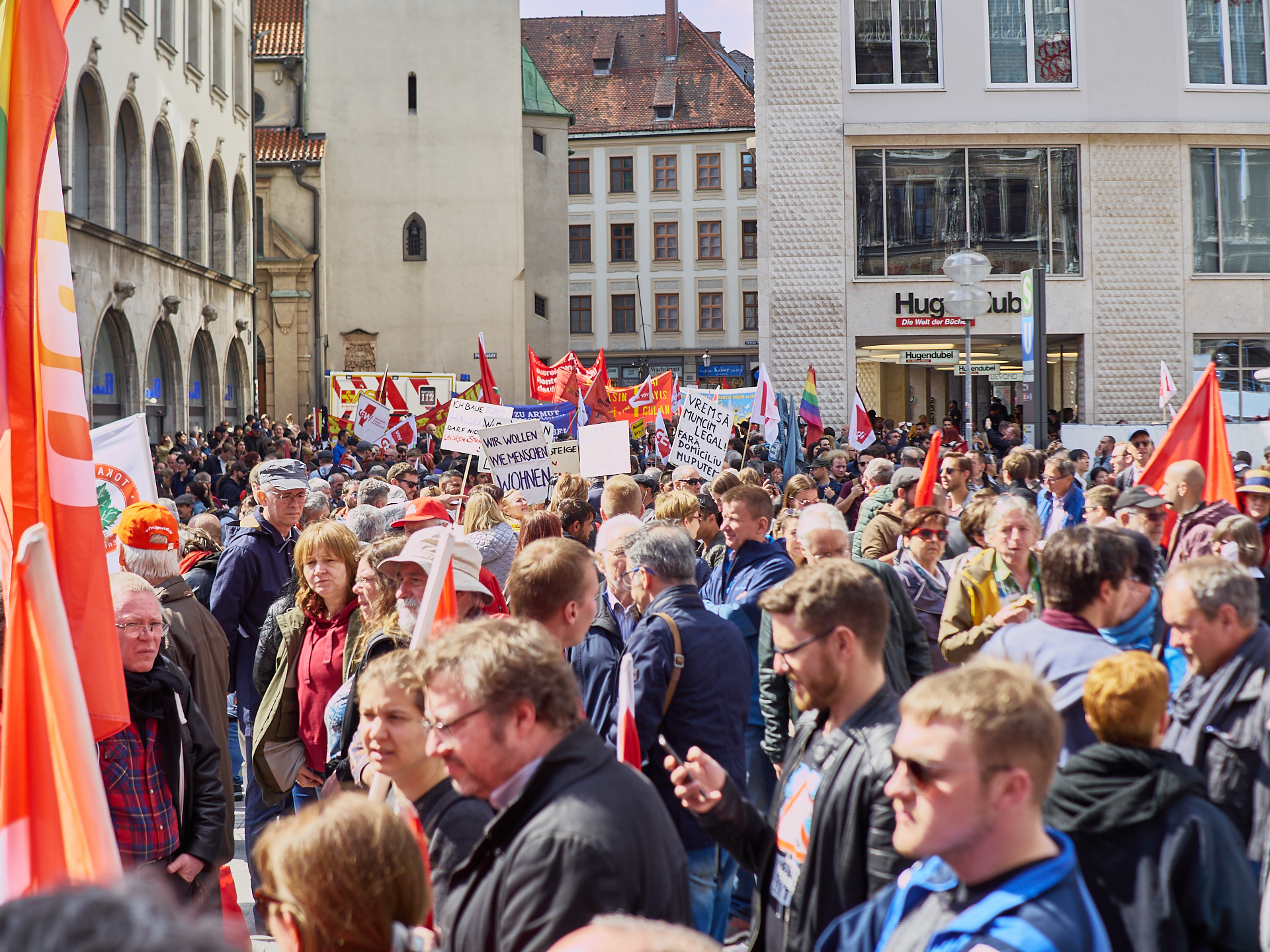 01.05.2019 - Maikundgebung auf dem Münchner Marienplatz