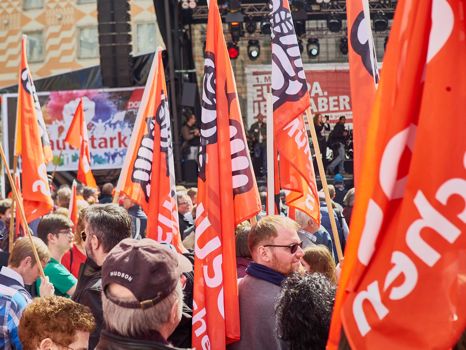 01.05.2019 - Maikundgebung auf dem Münchner Marienplatz