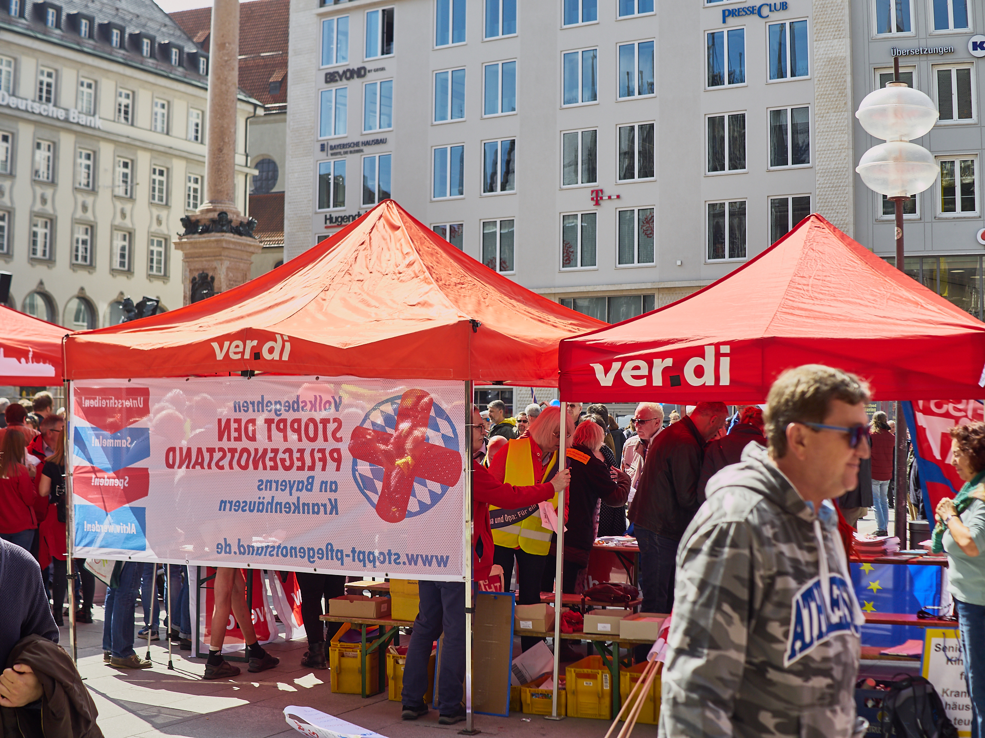 01.05.2019 - Maikundgebung auf dem Münchner Marienplatz