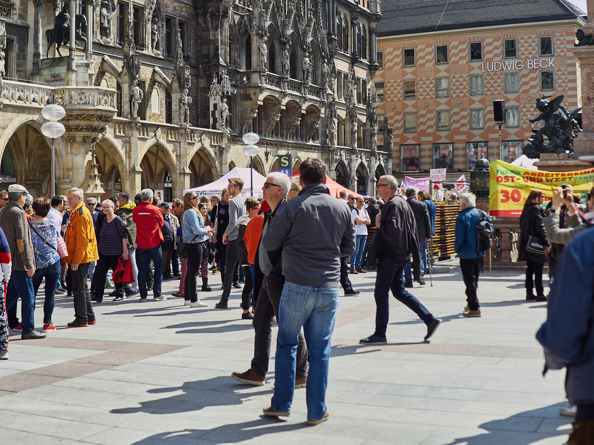 01.05.2019 - Maikundgebung auf dem Münchner Marienplatz