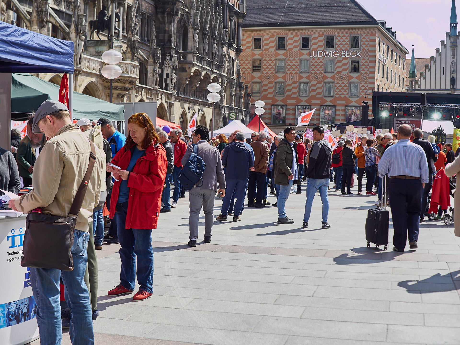 01.05.2019 - Maikundgebung auf dem Münchner Marienplatz