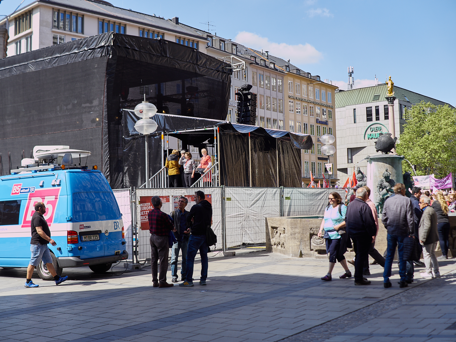 01.05.2019 - Maikundgebung auf dem Münchner Marienplatz