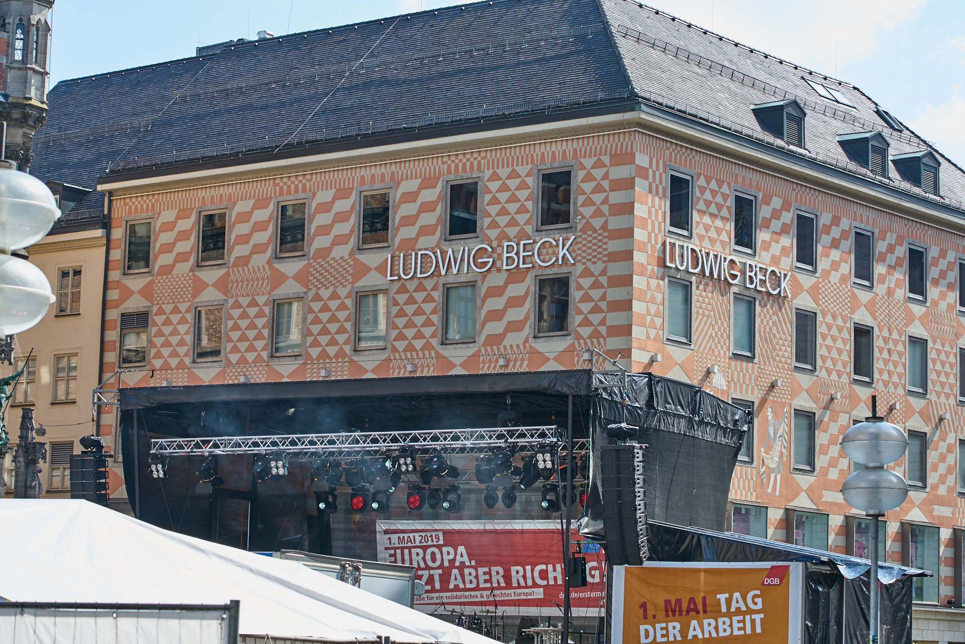 01.05.2019 - Maikundgebung auf dem Münchner Marienplatz